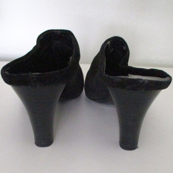 Bandolino "Fulltime" Womens Black Suede Slide w/3" Heel - Size 6.5M - Picture 7 of 9